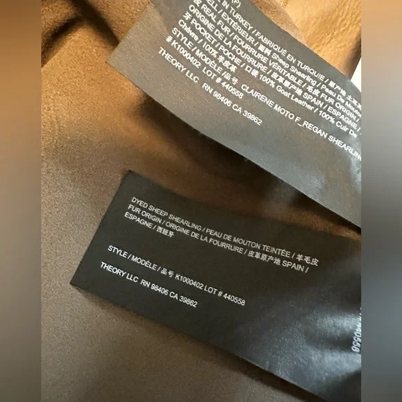 Theory Clairene Moto Jacket in Shearling - Picture 6 of 15